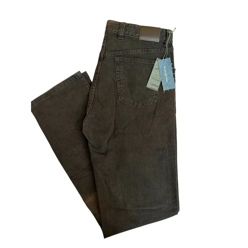 Ermenegildo Zegna Mens Pants Tailored Fit Straight Leg Jeans Size 34 NWT Stained
